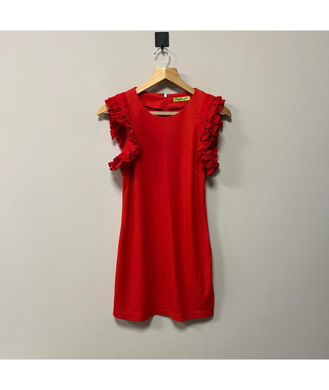 VERSACE JEANS COUTURE Красное платье, фото 5