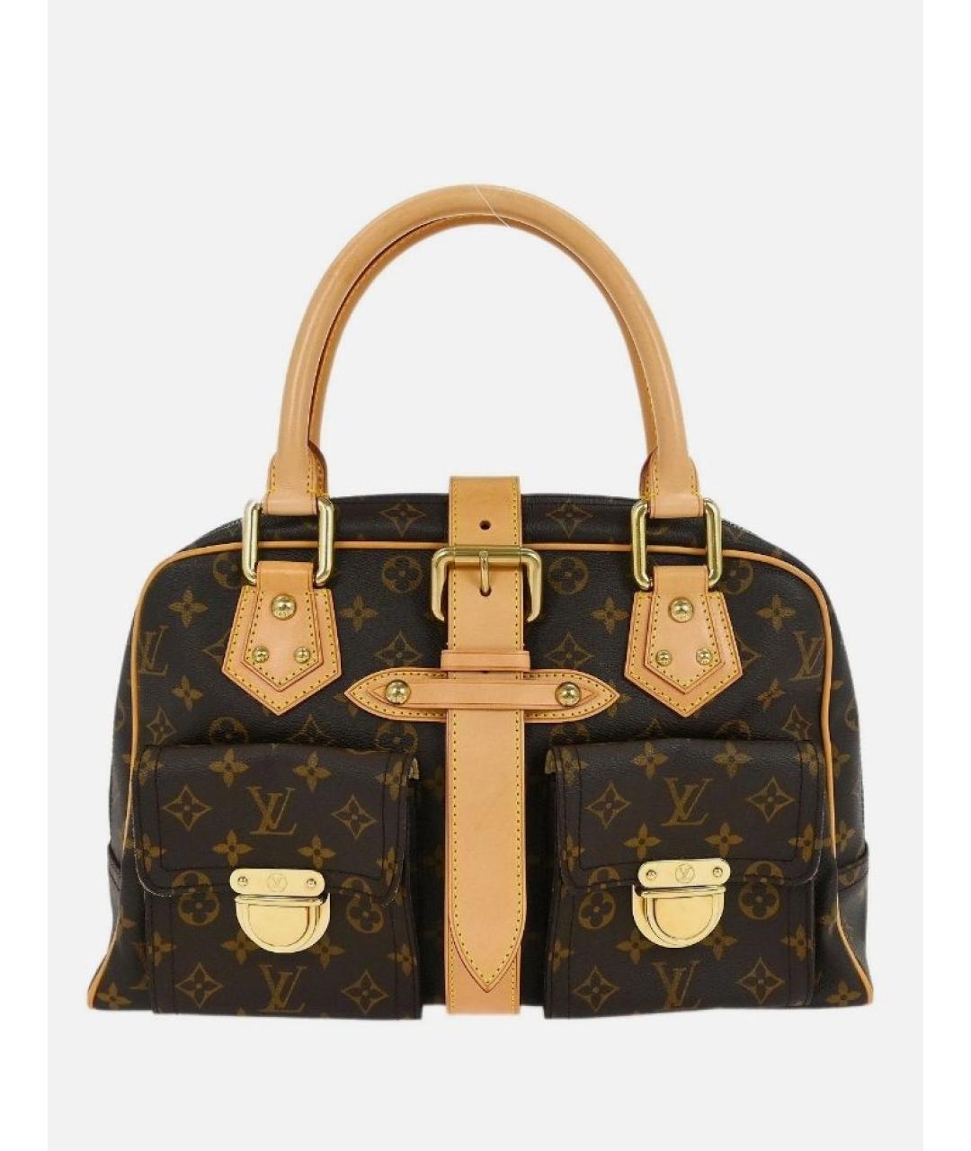 LOUIS VUITTON Коричневая сумка с короткими ручками, фото 5