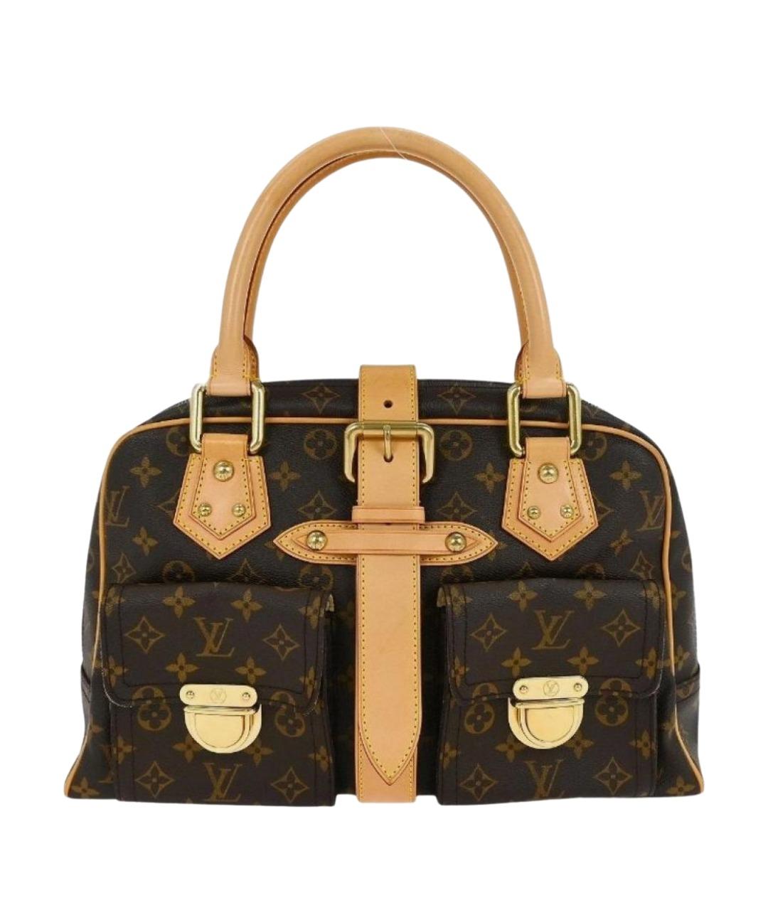 LOUIS VUITTON Коричневая сумка с короткими ручками, фото 1