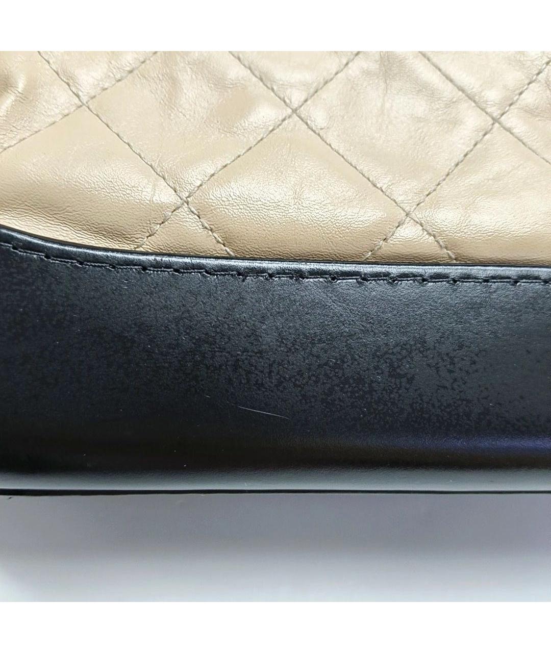 CHANEL Бежевая кожаная сумка через плечо, фото 7