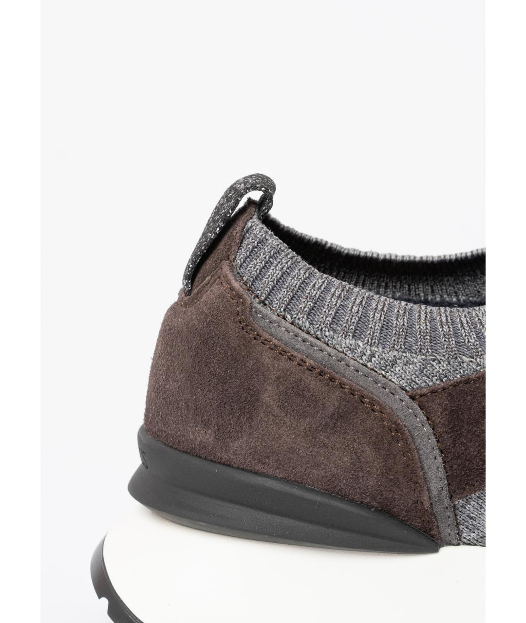 DOUCAL'S Коричневые замшевые кроссовки, фото 5