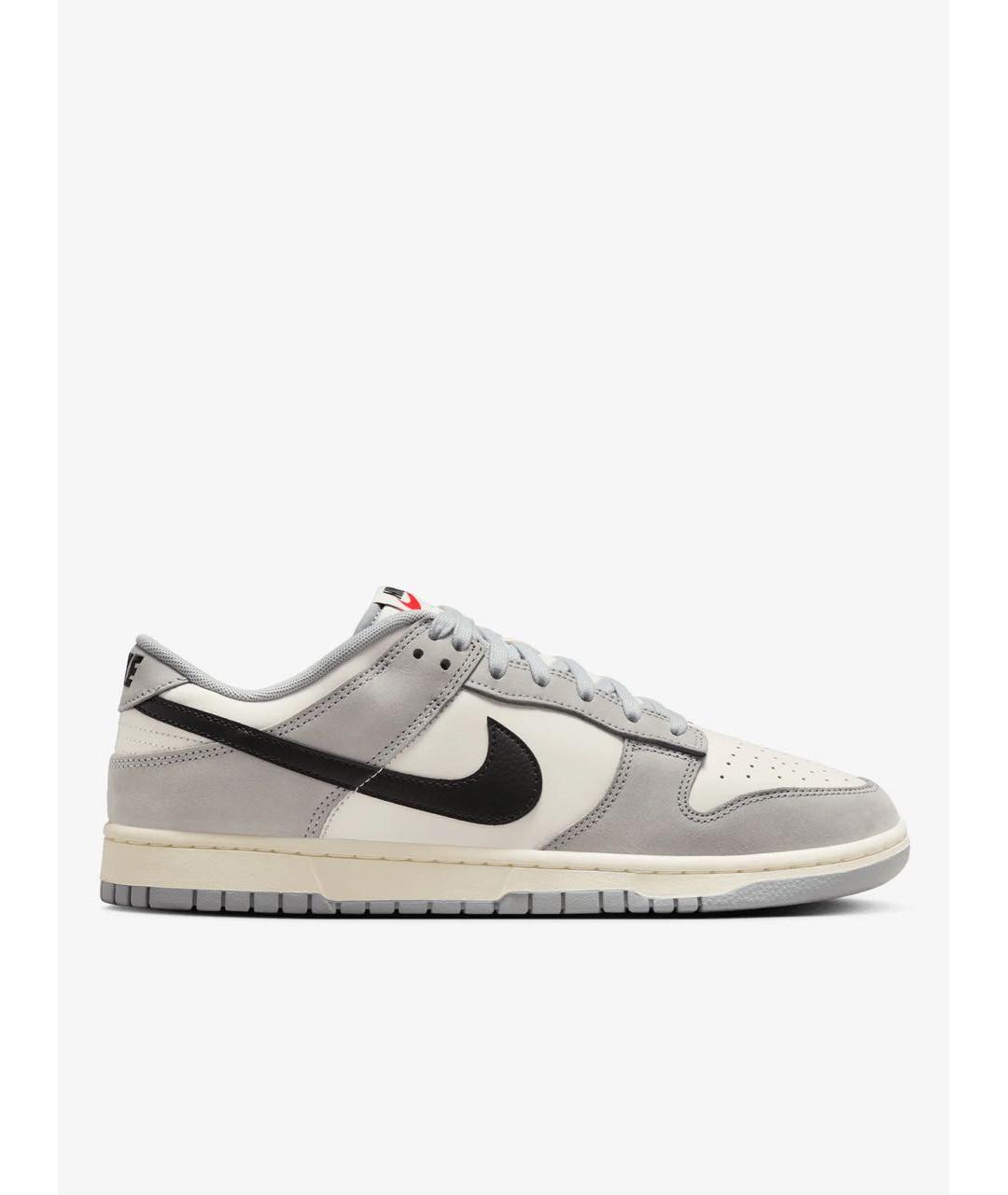 NIKE Серые кожаные низкие кроссовки / кеды, фото 3