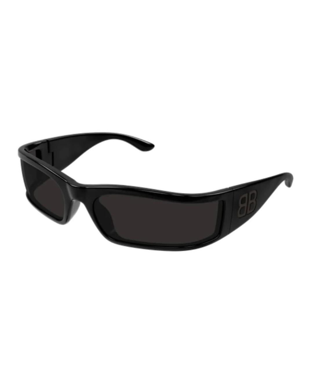 BALENCIAGA Черные пластиковые солнцезащитные очки, фото 1