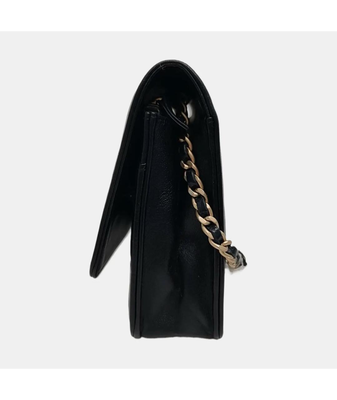 CHANEL Черная кожаная сумка через плечо, фото 2