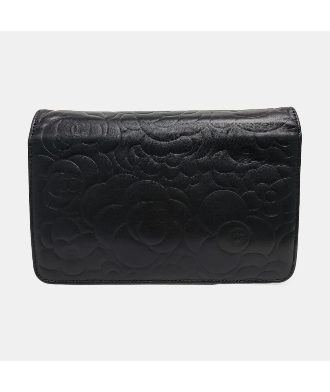 CHANEL Черная кожаная сумка через плечо, фото 4