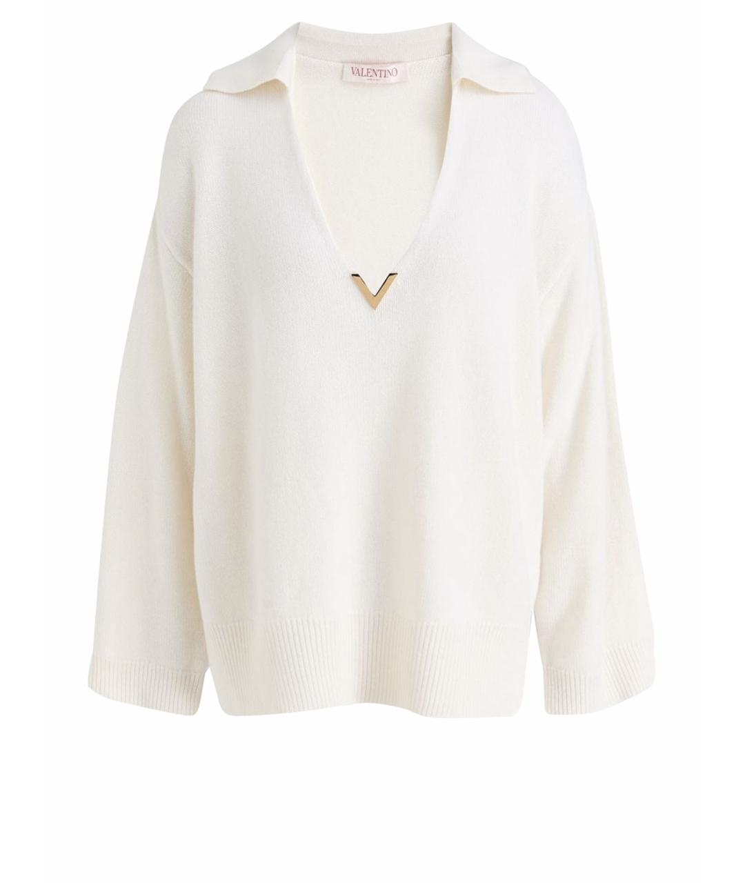 VALENTINO Бежевый кашемировый джемпер / свитер, фото 1