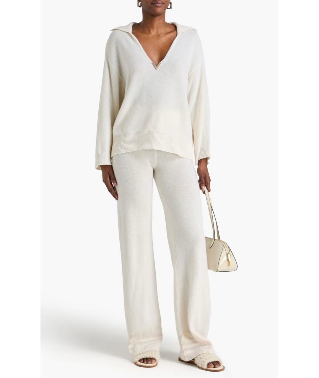 VALENTINO Бежевый кашемировый джемпер / свитер, фото 2