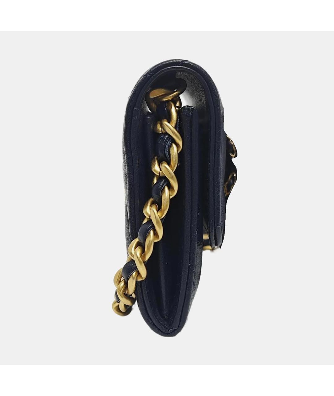 CHANEL Черная кожаная сумка через плечо, фото 3