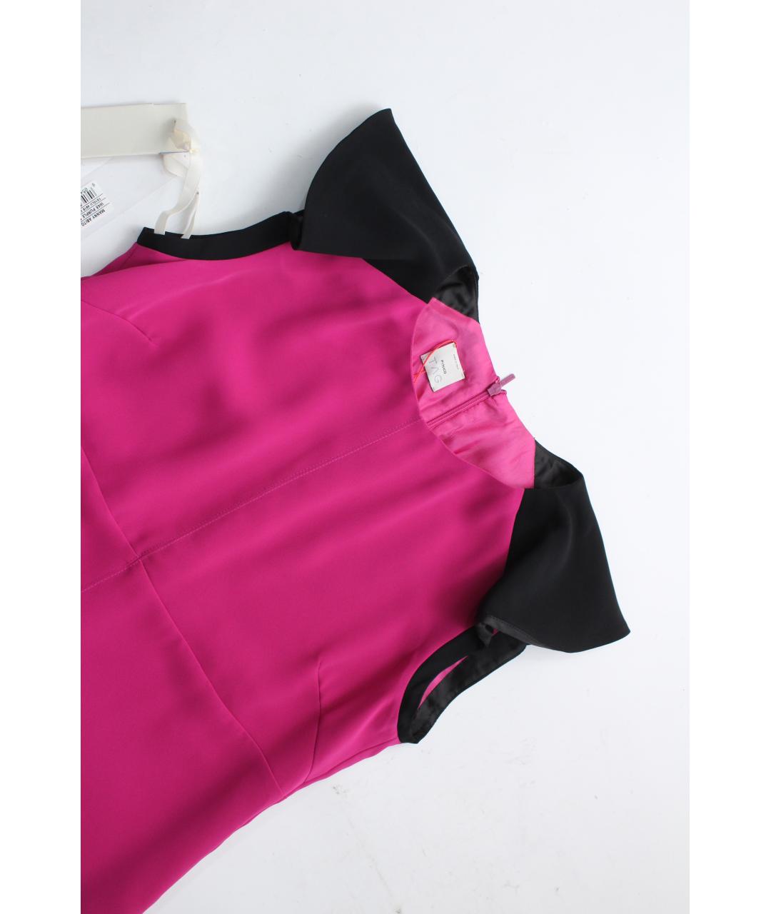 PINKO Мульти полиэстеровое повседневное платье, фото 7