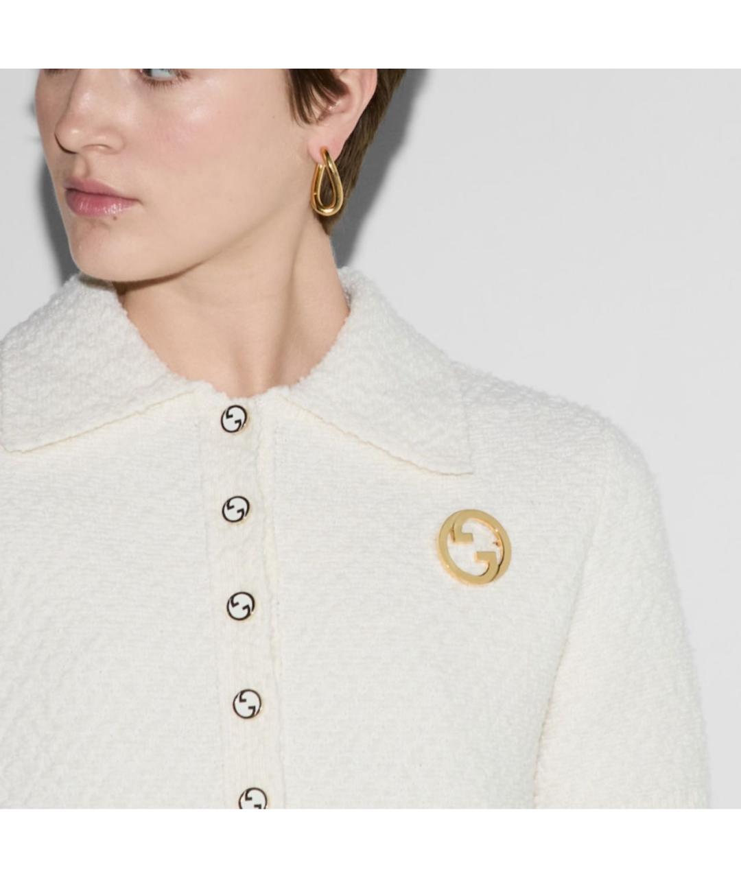 GUCCI Золотая металлическая булавка / брошь, фото 6