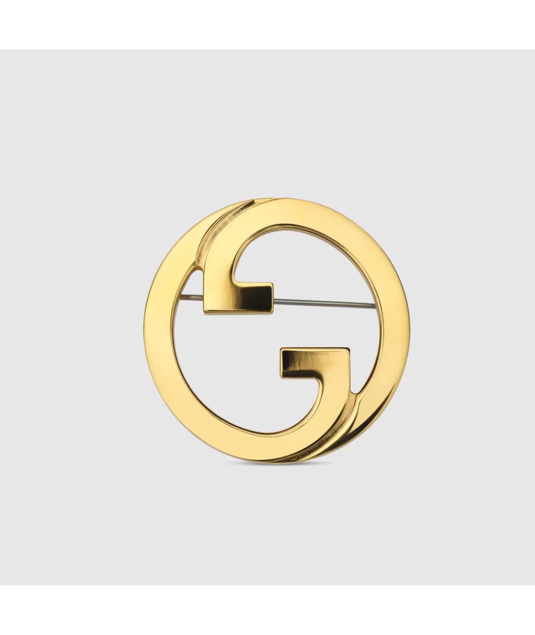 GUCCI Золотая металлическая булавка / брошь, фото 7