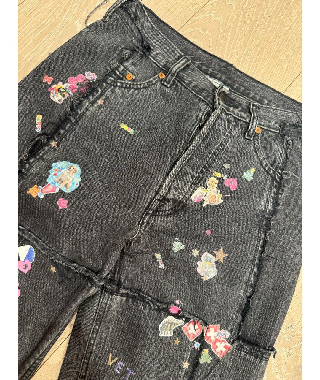 VETEMENTS Серые прямые джинсы, фото 4