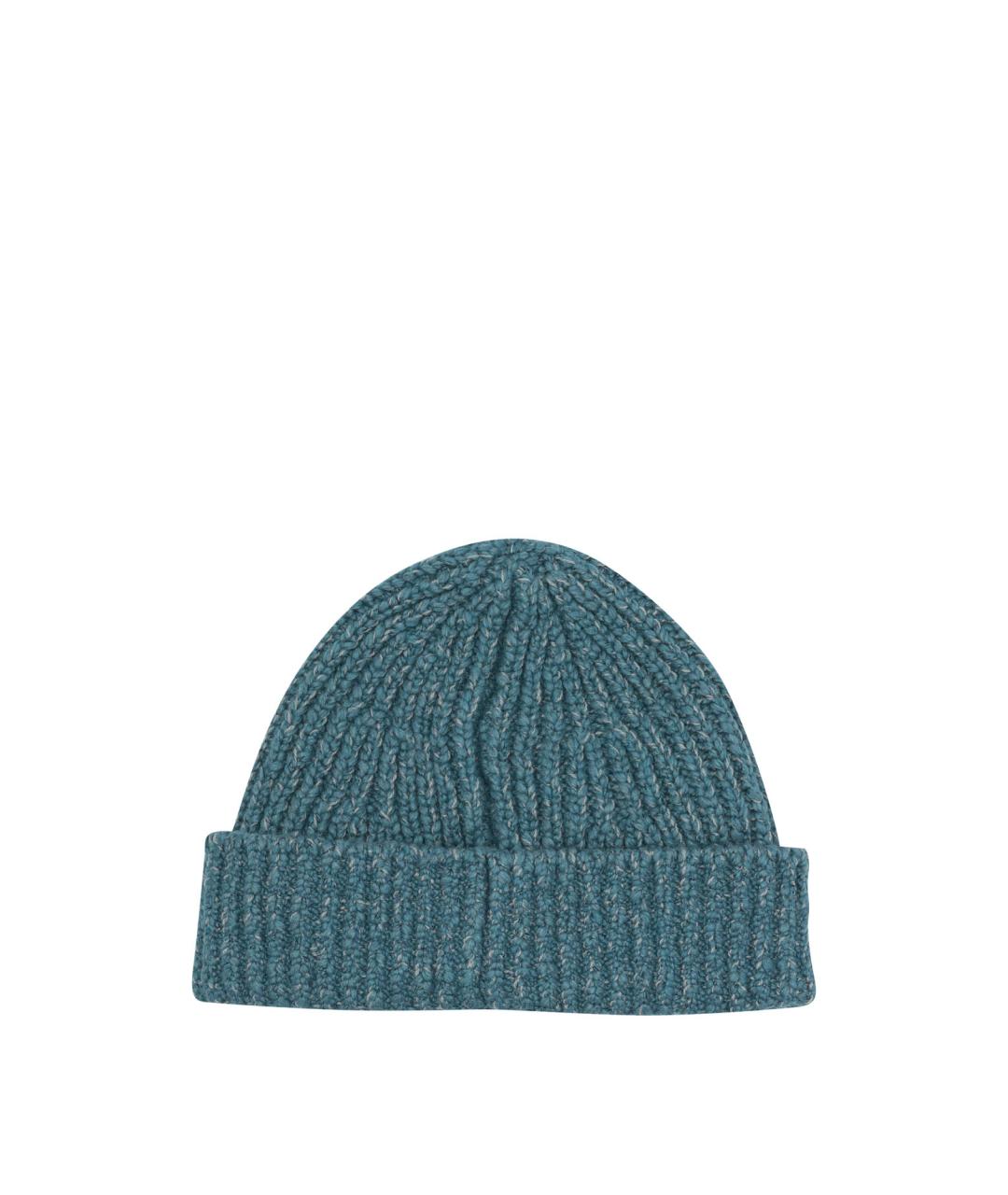 STONE ISLAND Синяя шерстяная шапка, фото 2