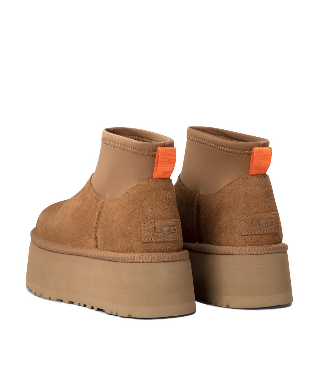 UGG AUSTRALIA Коричневые замшевые ботинки, фото 4