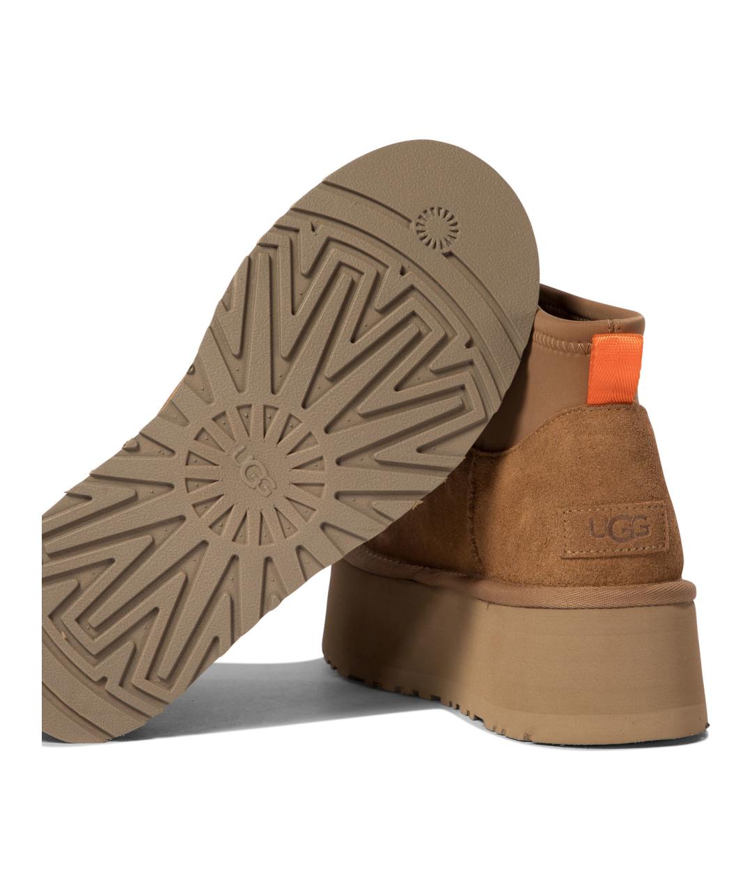 UGG AUSTRALIA Коричневые замшевые ботинки, фото 5