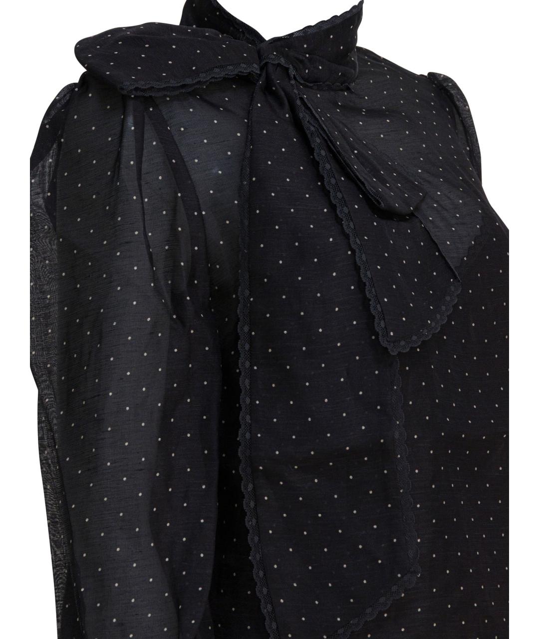 ZIMMERMANN Черная льняная блузы, фото 4