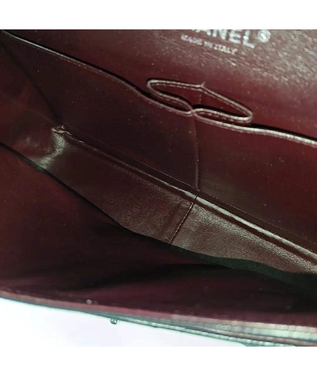 CHANEL Черная кожаная сумка с короткими ручками, фото 6