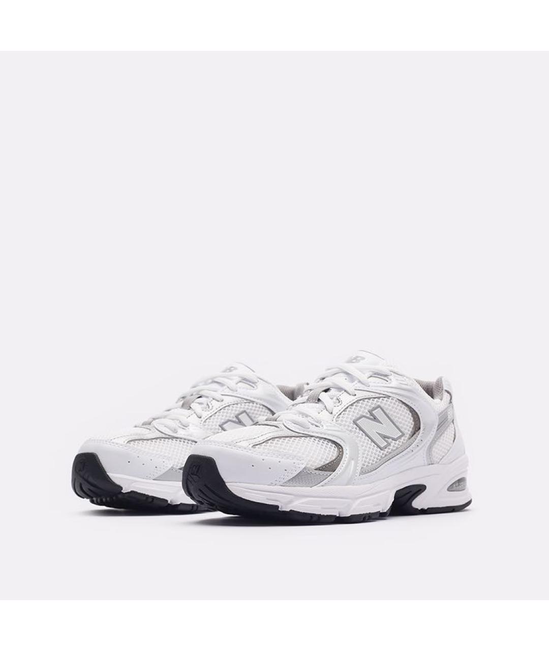 NEW BALANCE Белые текстильные низкие кроссовки / кеды, фото 2