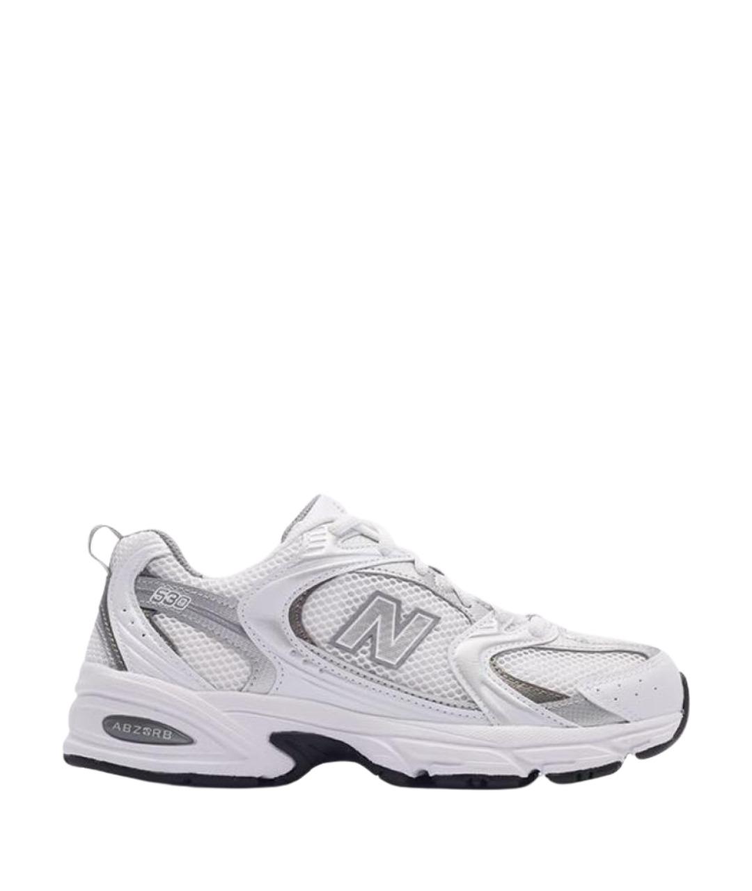 NEW BALANCE Белые текстильные низкие кроссовки / кеды, фото 1