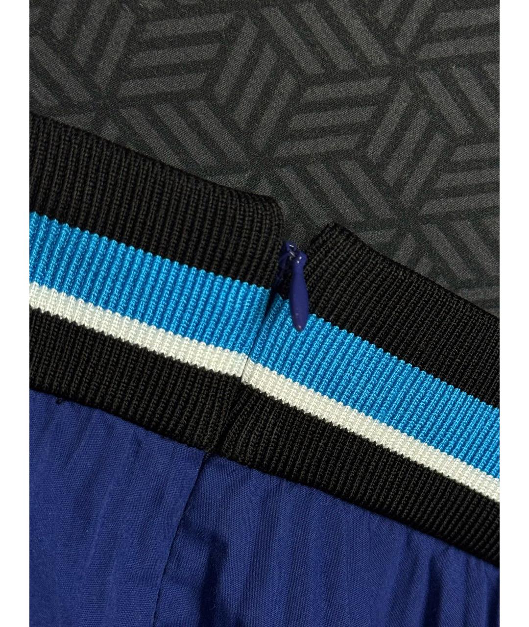 PRADA Синяя полиэстеровая юбка миди, фото 6