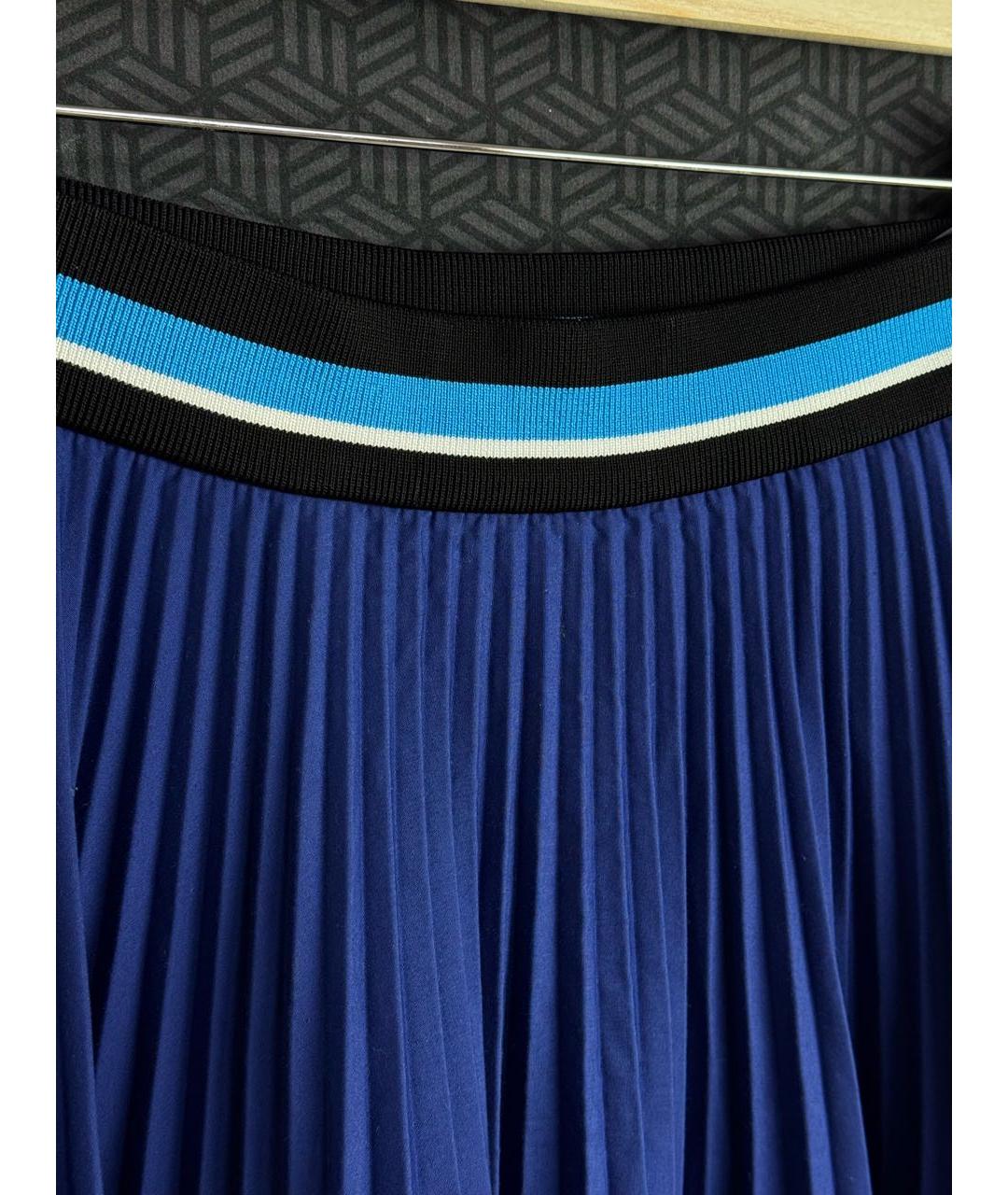 PRADA Синяя полиэстеровая юбка миди, фото 2
