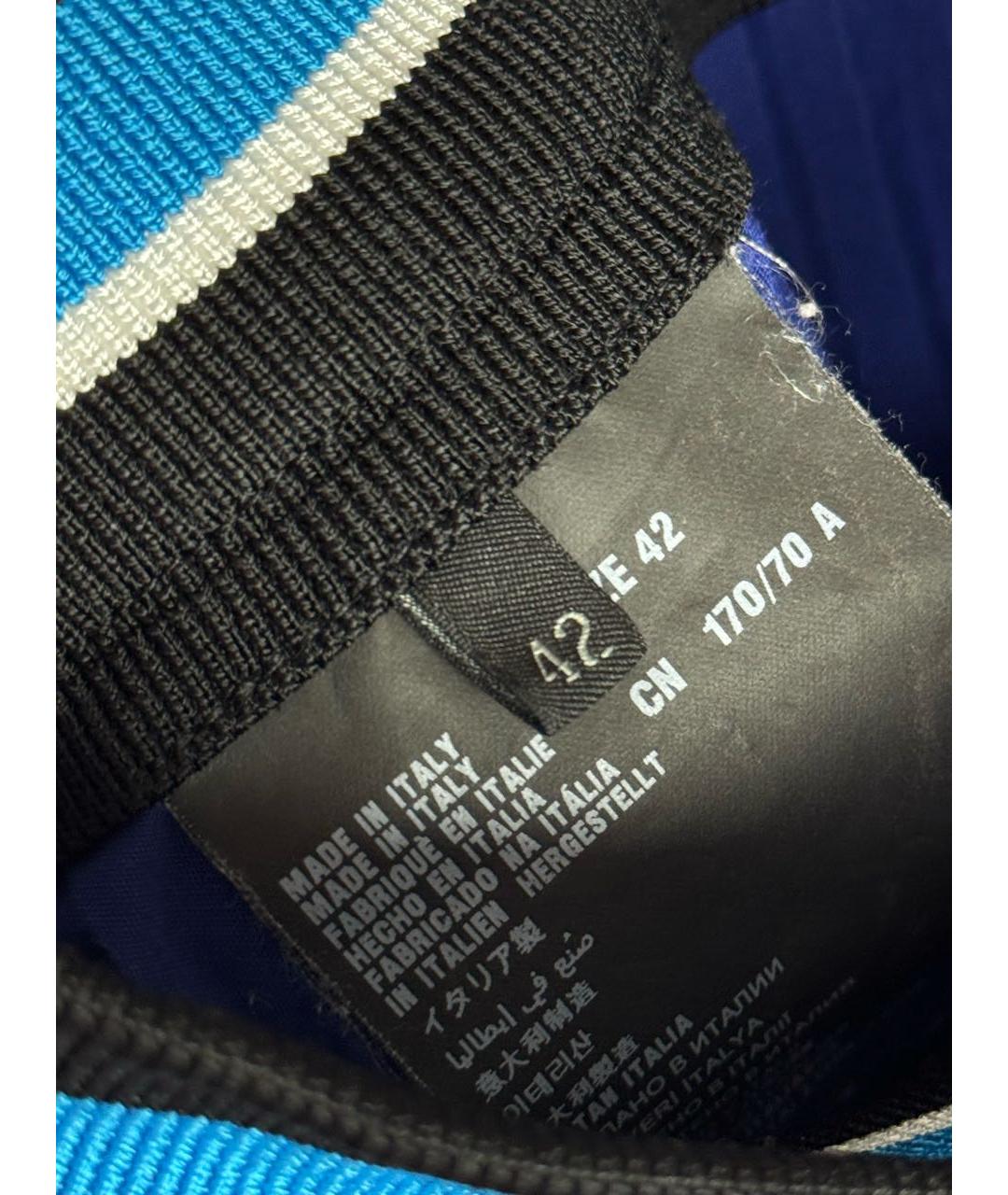 PRADA Синяя полиэстеровая юбка миди, фото 5