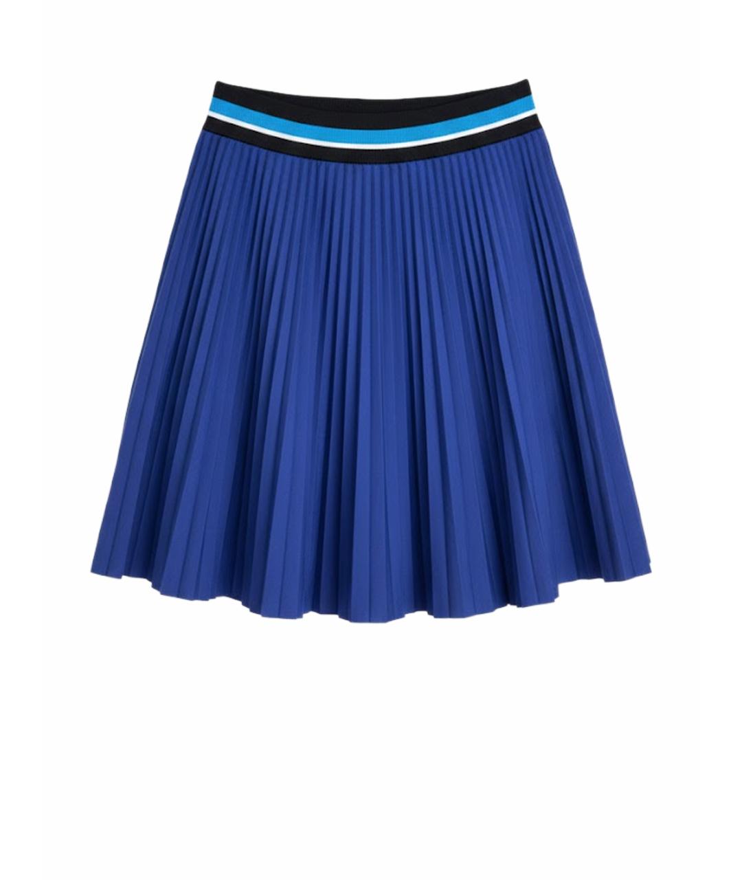 PRADA Синяя полиэстеровая юбка миди, фото 1