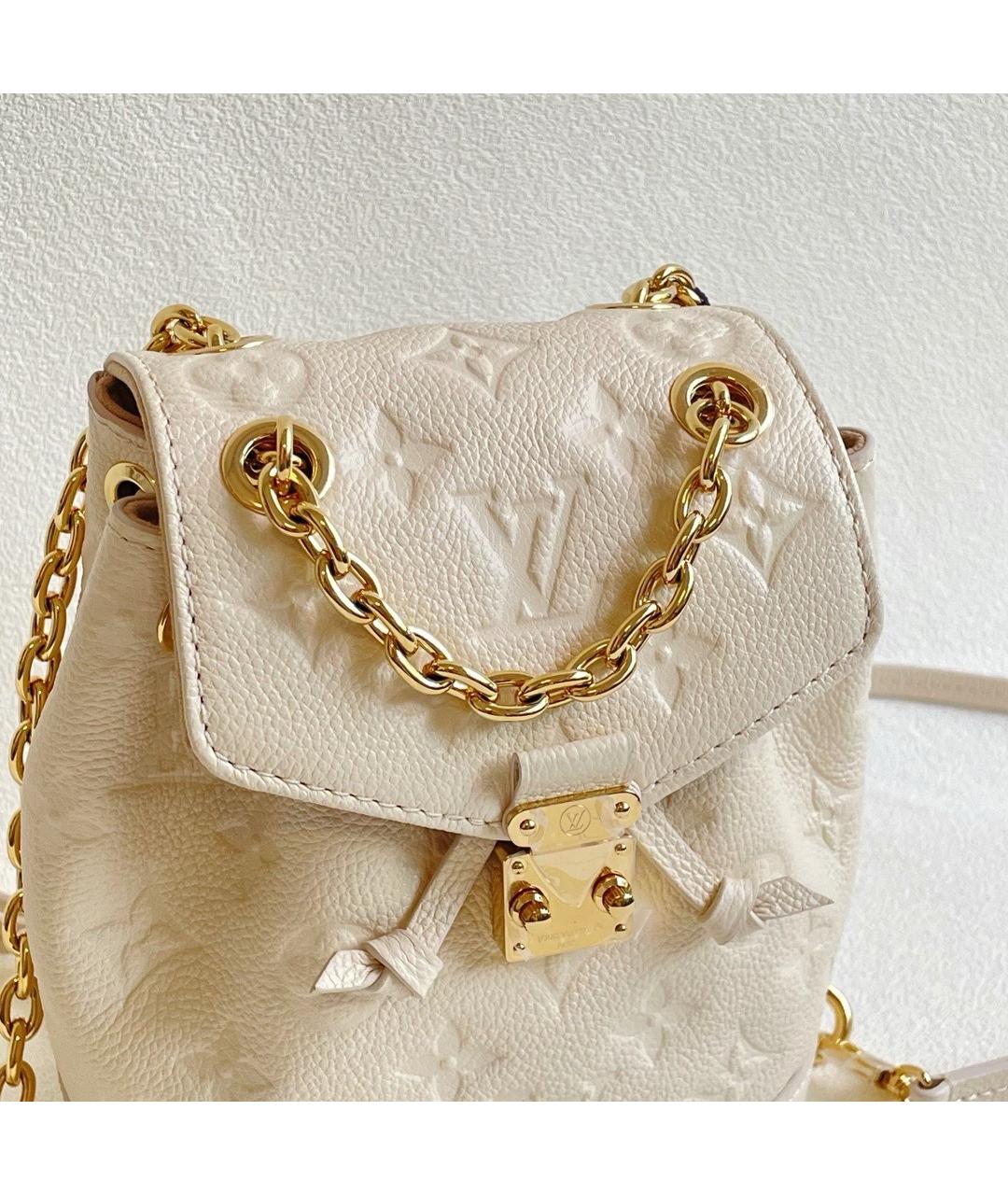 LOUIS VUITTON Белый кожаный рюкзак, фото 2