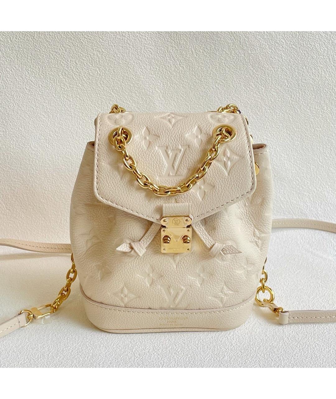 LOUIS VUITTON Белый кожаный рюкзак, фото 8