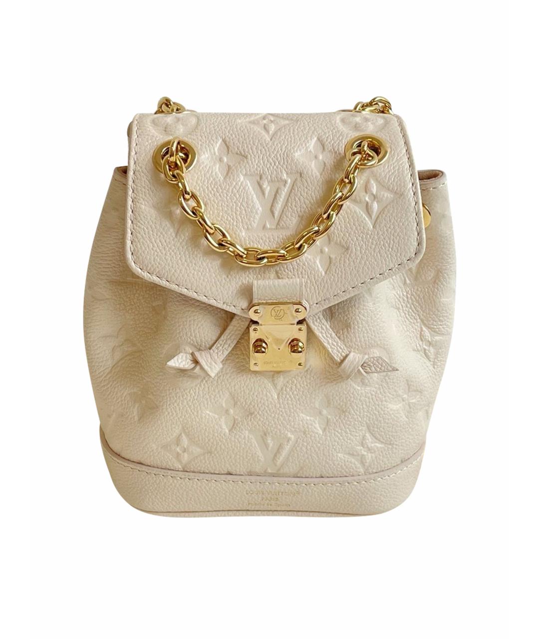 LOUIS VUITTON Белый кожаный рюкзак, фото 1