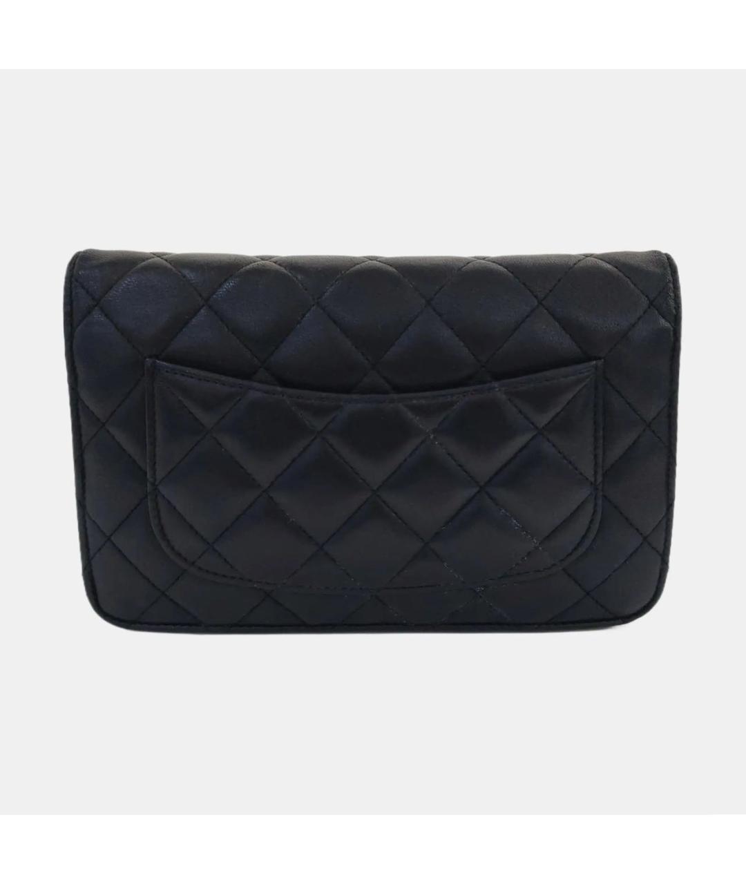 CHANEL Черная кожаная сумка через плечо, фото 4