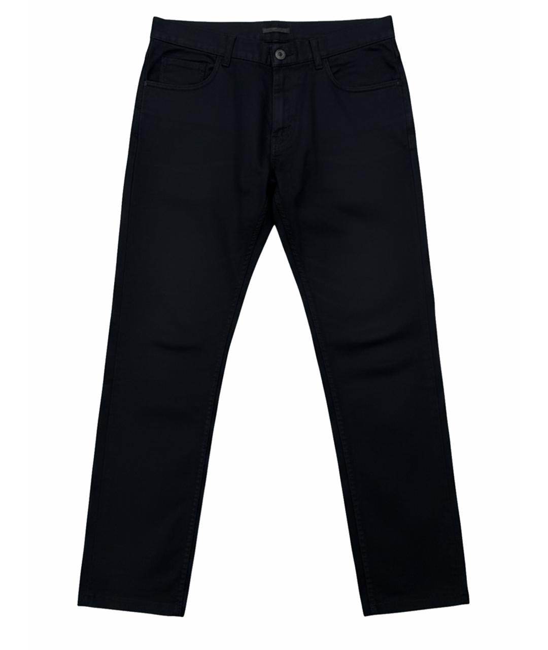 PRADA Черные хлопко-полиэстеровые джинсы, фото 1