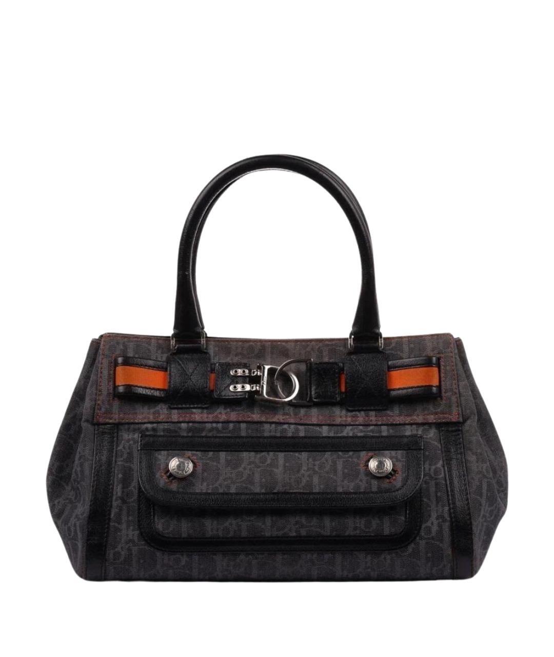 CHRISTIAN DIOR Черная деним сумка тоут, фото 1