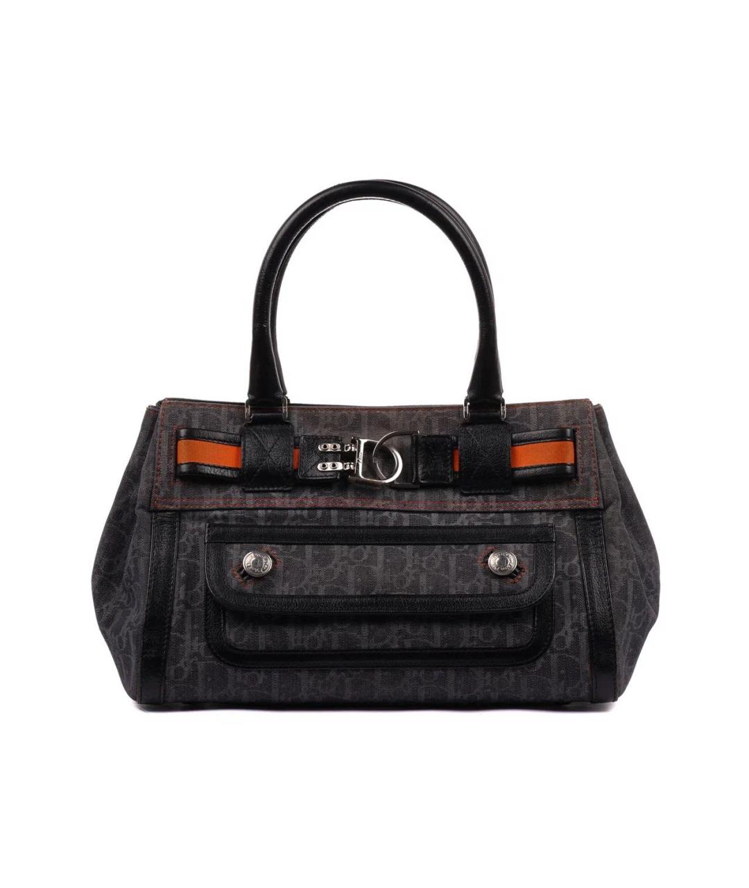 CHRISTIAN DIOR Черная деним сумка тоут, фото 7