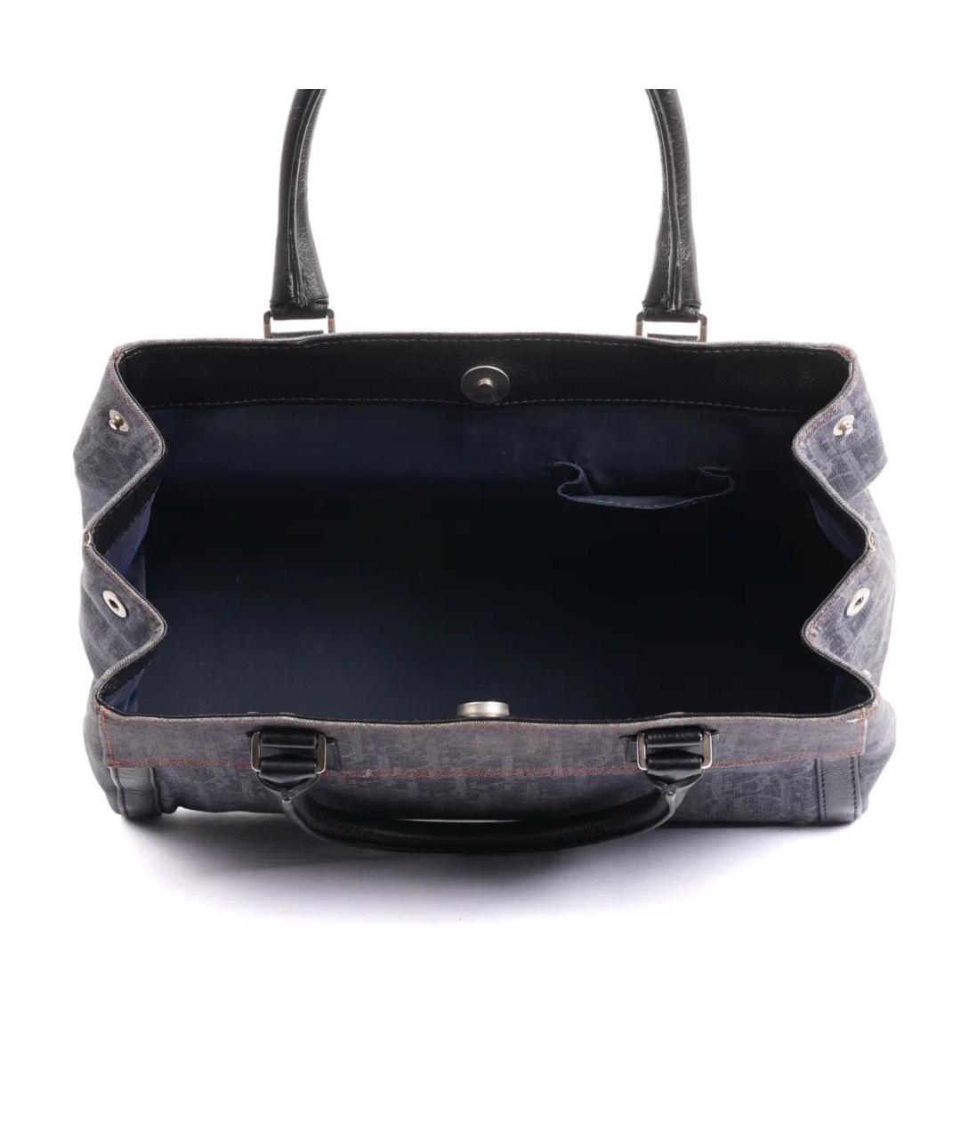 CHRISTIAN DIOR Черная деним сумка тоут, фото 6