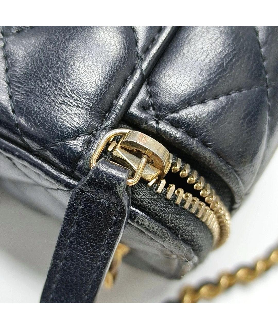 CHANEL Черная кожаная сумка через плечо, фото 8