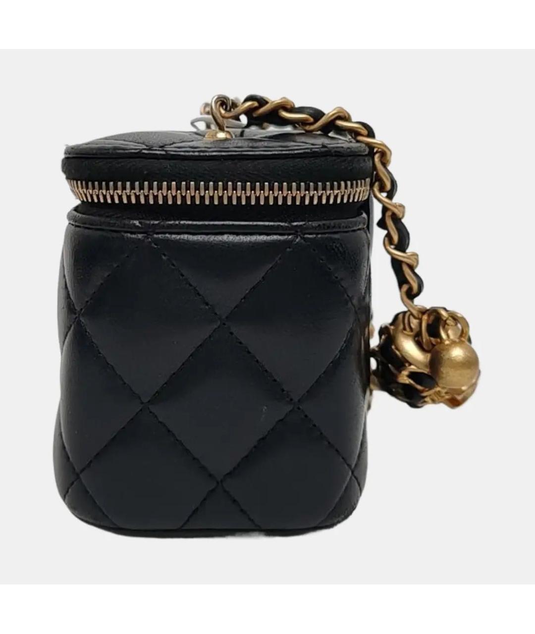 CHANEL Черная кожаная сумка через плечо, фото 2