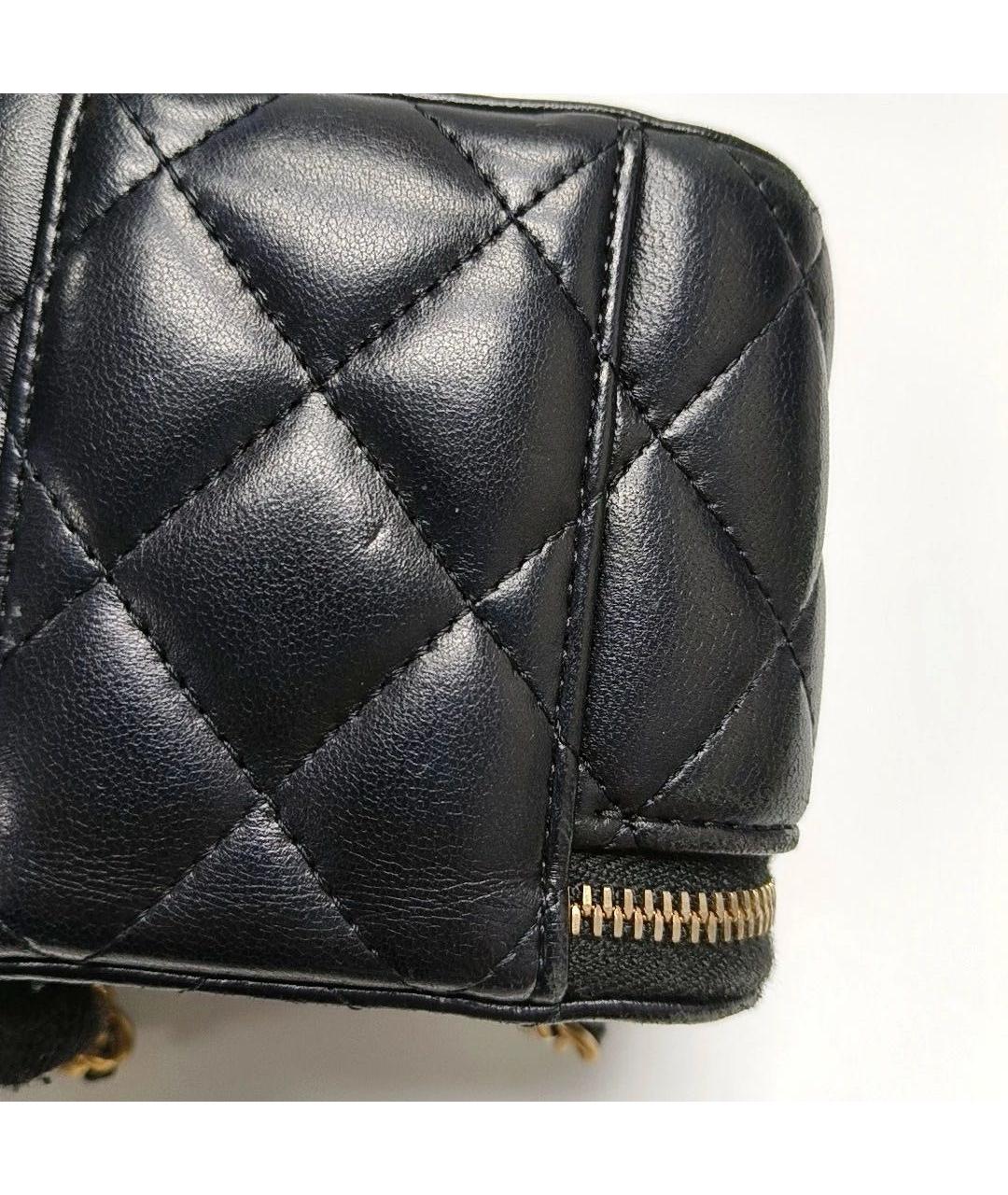 CHANEL Черная кожаная сумка через плечо, фото 6