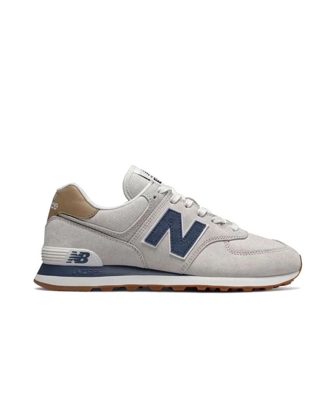 NEW BALANCE Серые замшевые кроссовки, фото 1
