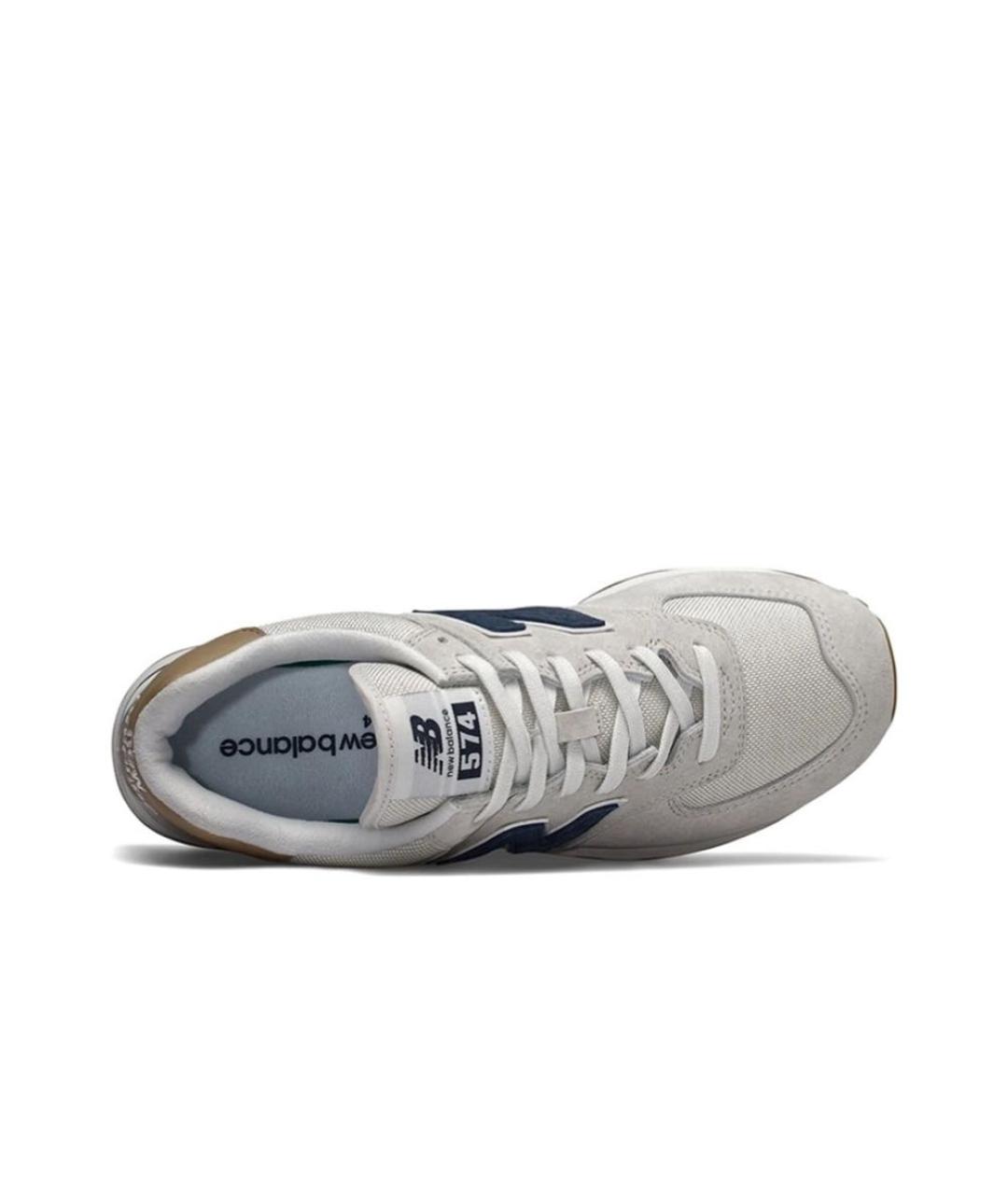 NEW BALANCE Серые замшевые кроссовки, фото 2