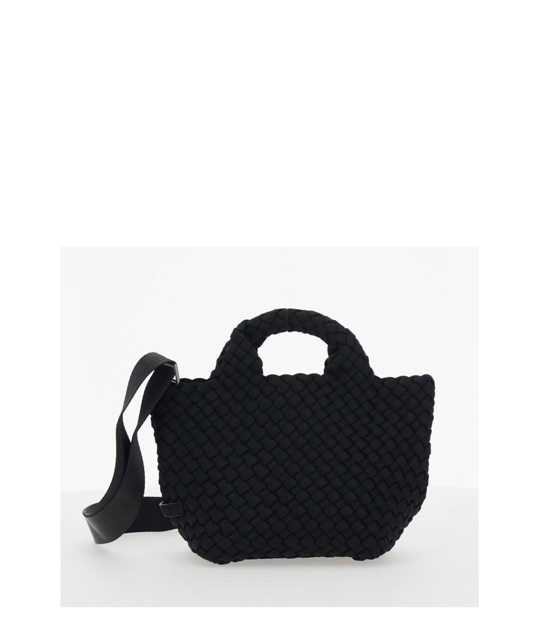 NAGHEDI Черная сумка тоут из искусственной кожи, фото 4