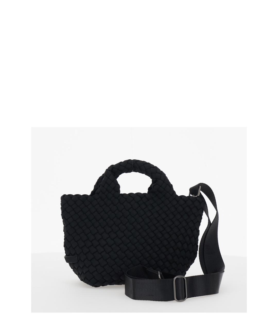 NAGHEDI Черная сумка тоут из искусственной кожи, фото 2