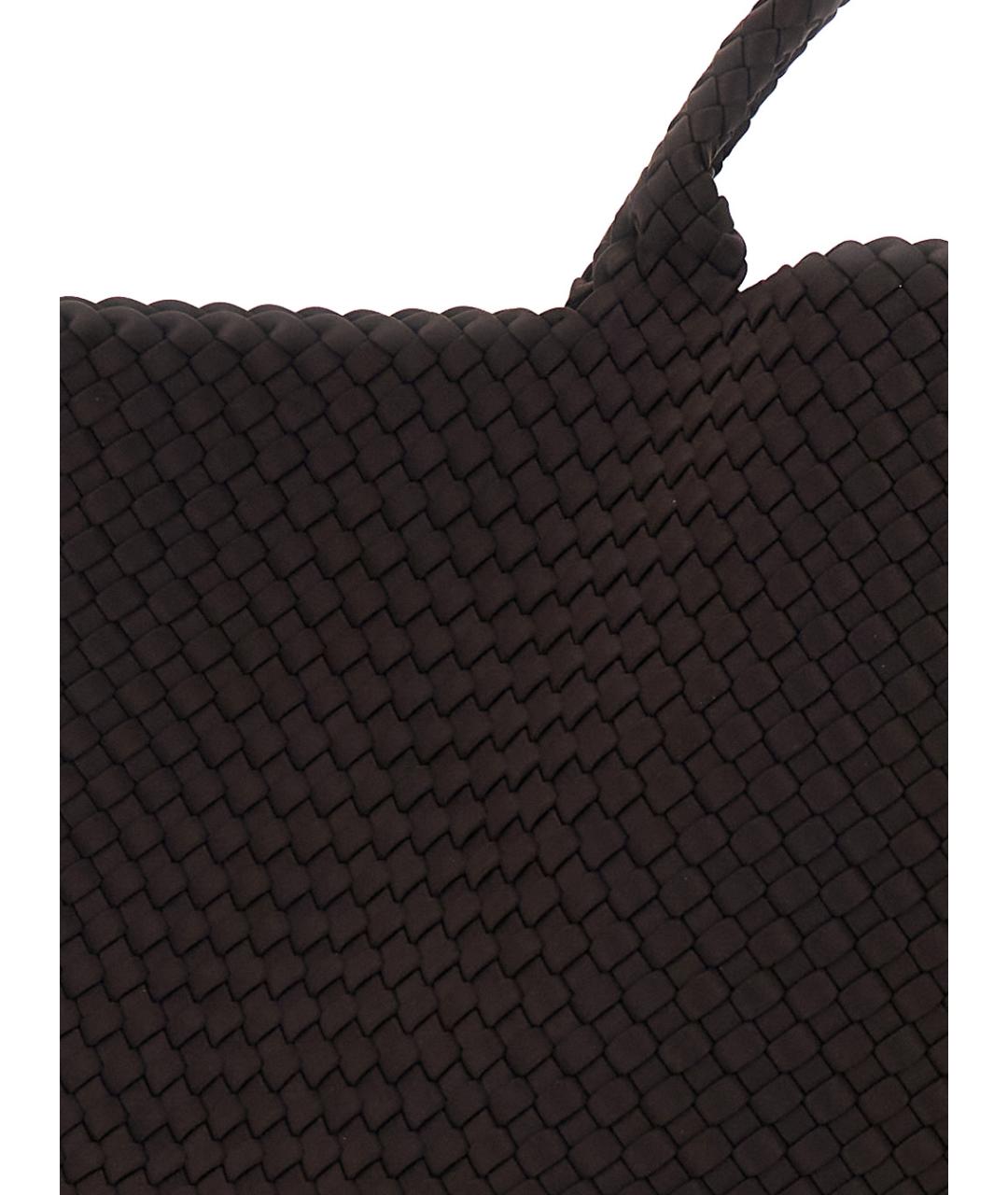 NAGHEDI Коричневая сумка тоут из искусственной кожи, фото 3