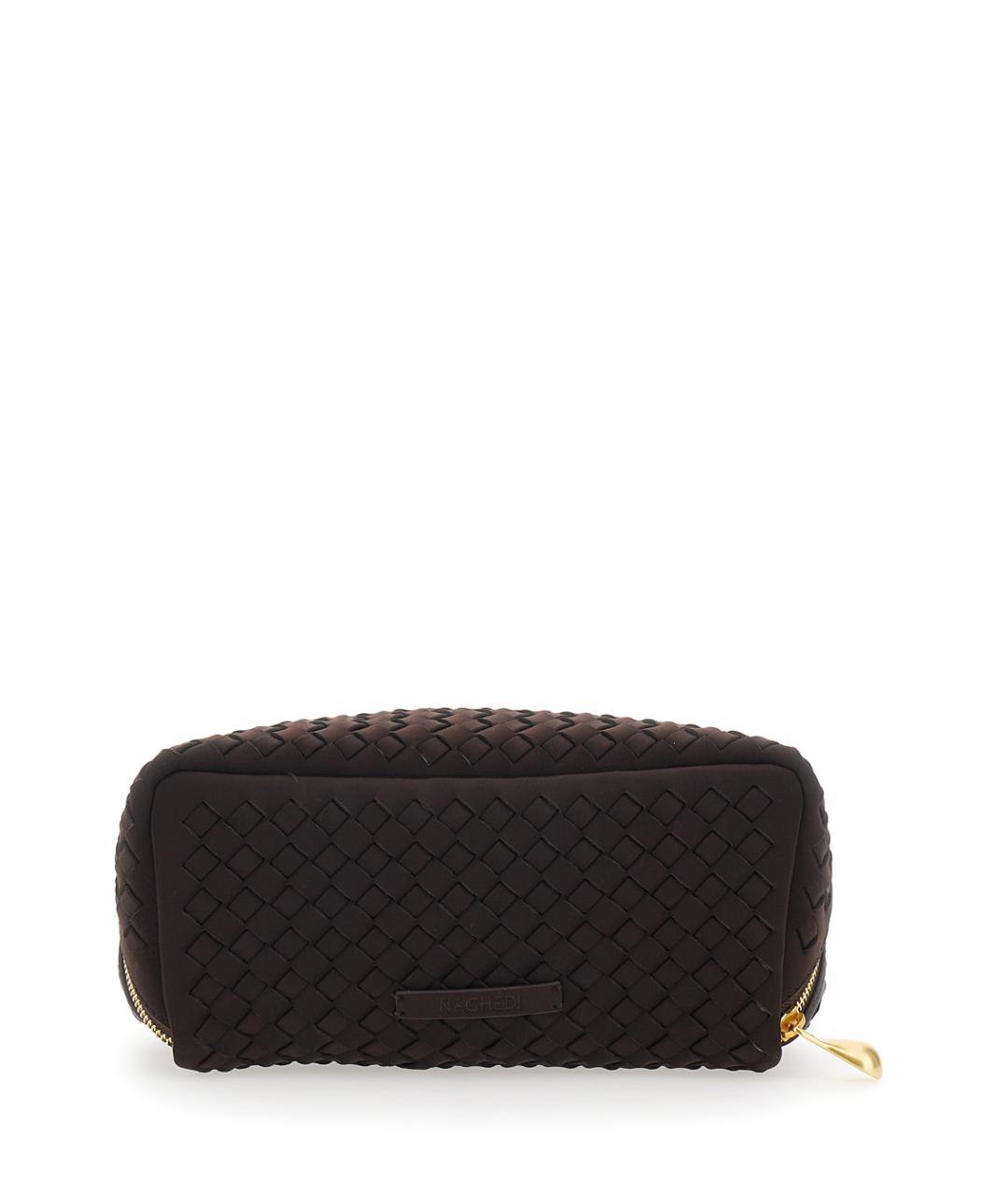 NAGHEDI Коричневая косметичка из искусственной кожи, фото 2