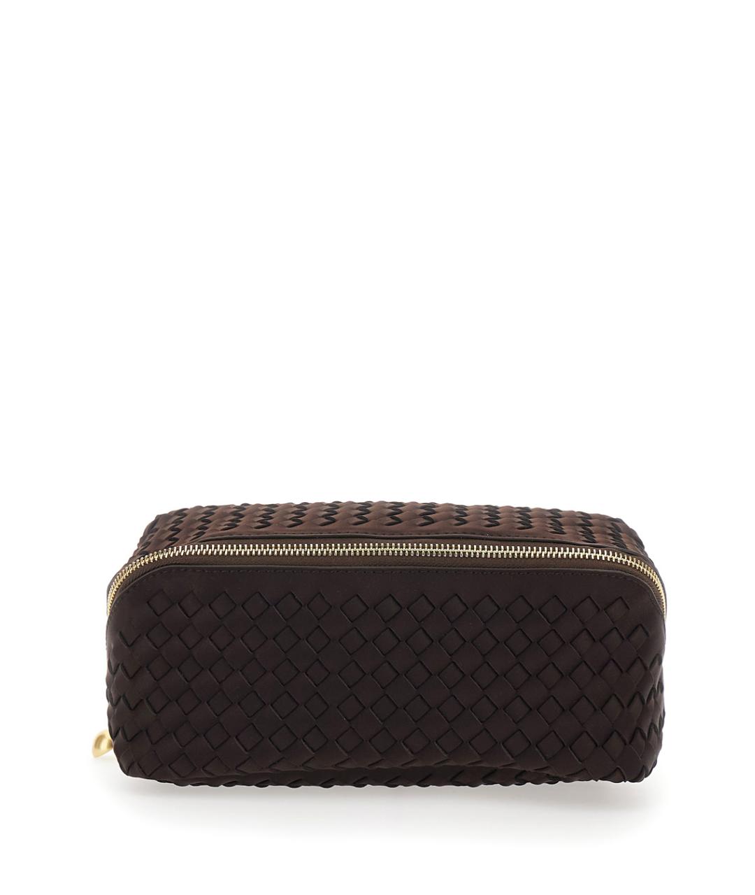 NAGHEDI Коричневая косметичка из искусственной кожи, фото 1