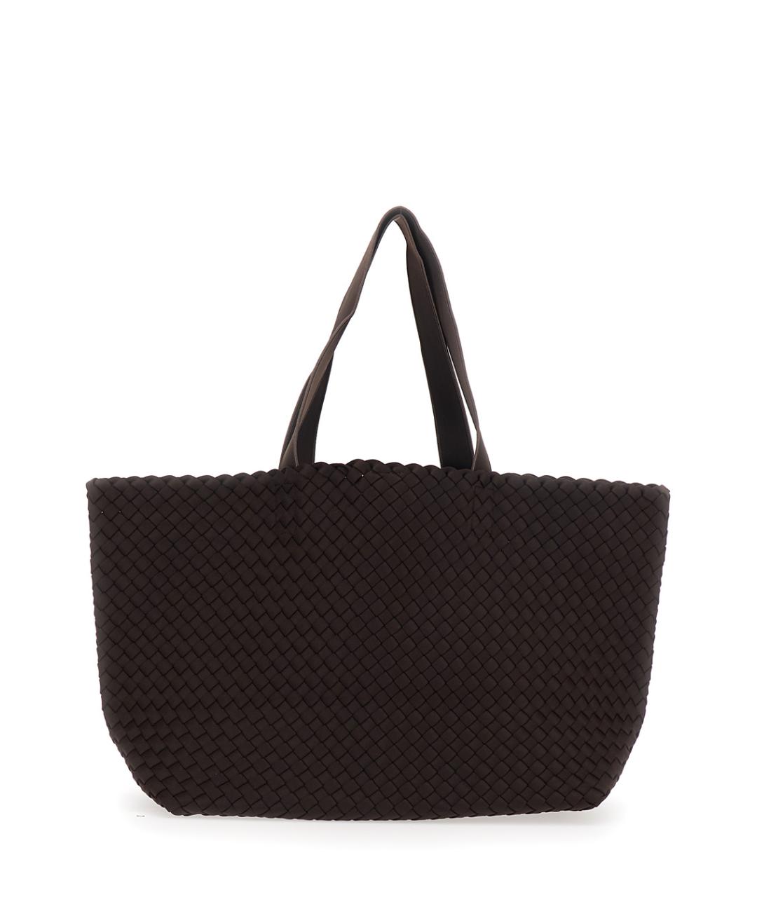 NAGHEDI Коричневая сумка тоут из искусственной кожи, фото 1