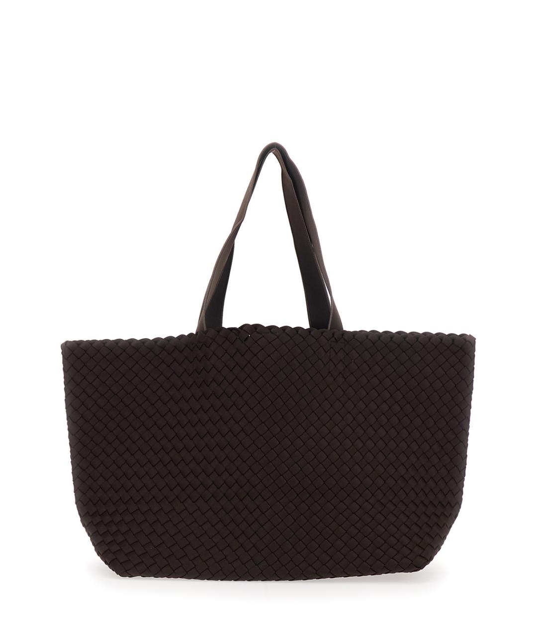 NAGHEDI Коричневая сумка тоут из искусственной кожи, фото 2