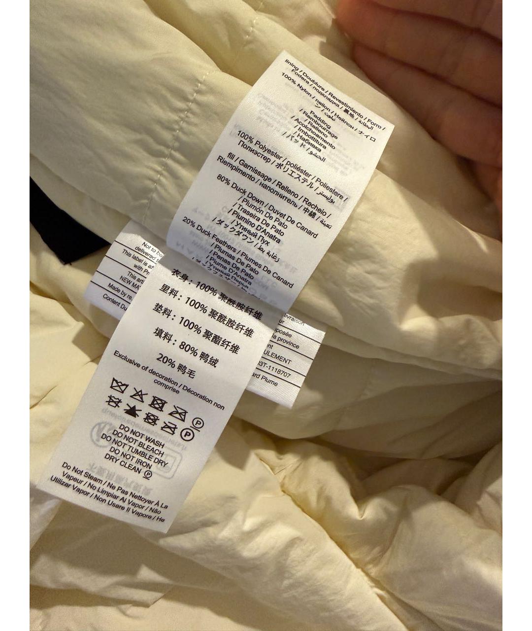 MARC JACOBS Бежевый полиэстеровый пуховик, фото 6