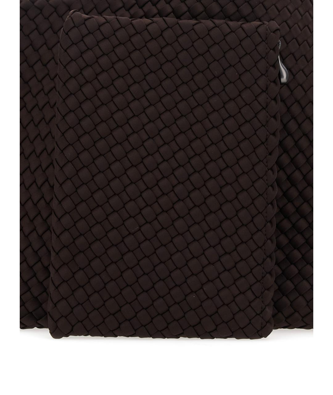 NAGHEDI Коричневая сумка тоут из искусственной кожи, фото 3