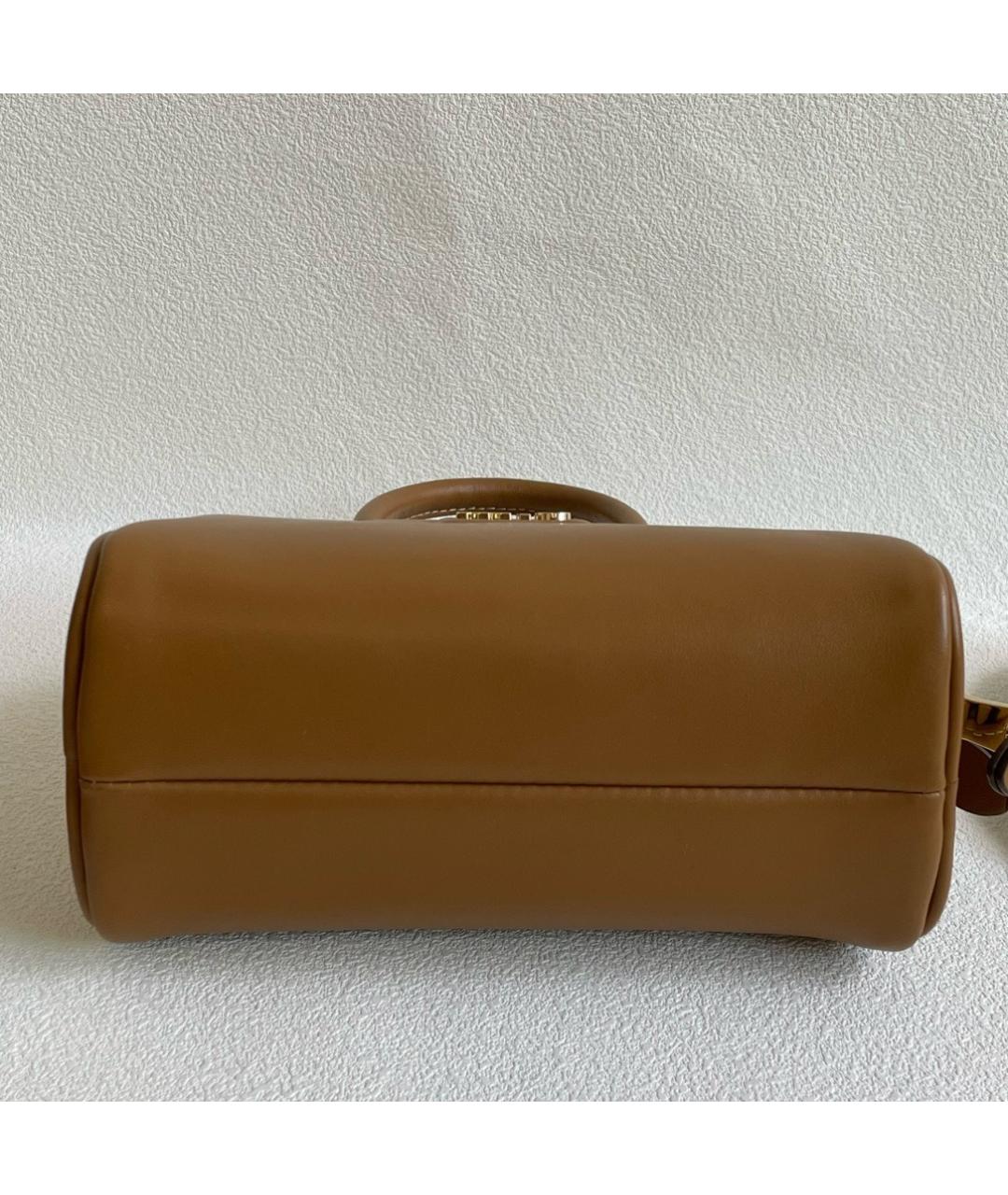 MIU MIU Коричневая кожаная сумка с короткими ручками, фото 4